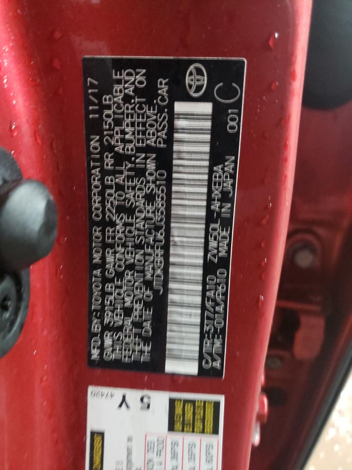 JTDKBRFU6J3585510 TOYOTA PRIUS 2018