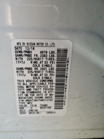 2017 NISSAN ROGUE S - JN8AT2MV7HW013788