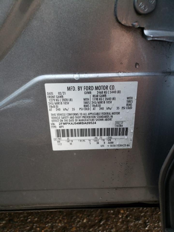 2FMPK4J94MBA09524 FORD EDGE 2021