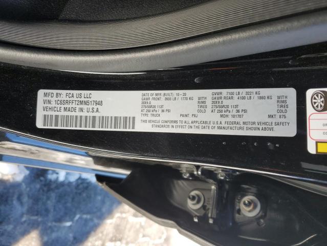 2021 RAM 1500 BIG H 1C6SRFFT2MN517948