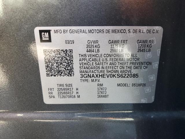 2019 CHEVROLET EQUINOX LS - 3GNAXHEV0KS622085