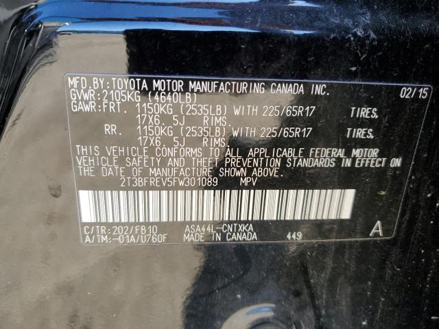 2015 TOYOTA RAV4 LE - 2T3BFREV5FW301089