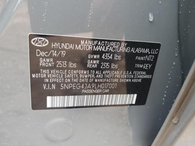 2020 HYUNDAI SONATA SE 5NPEG4JA9LH017001