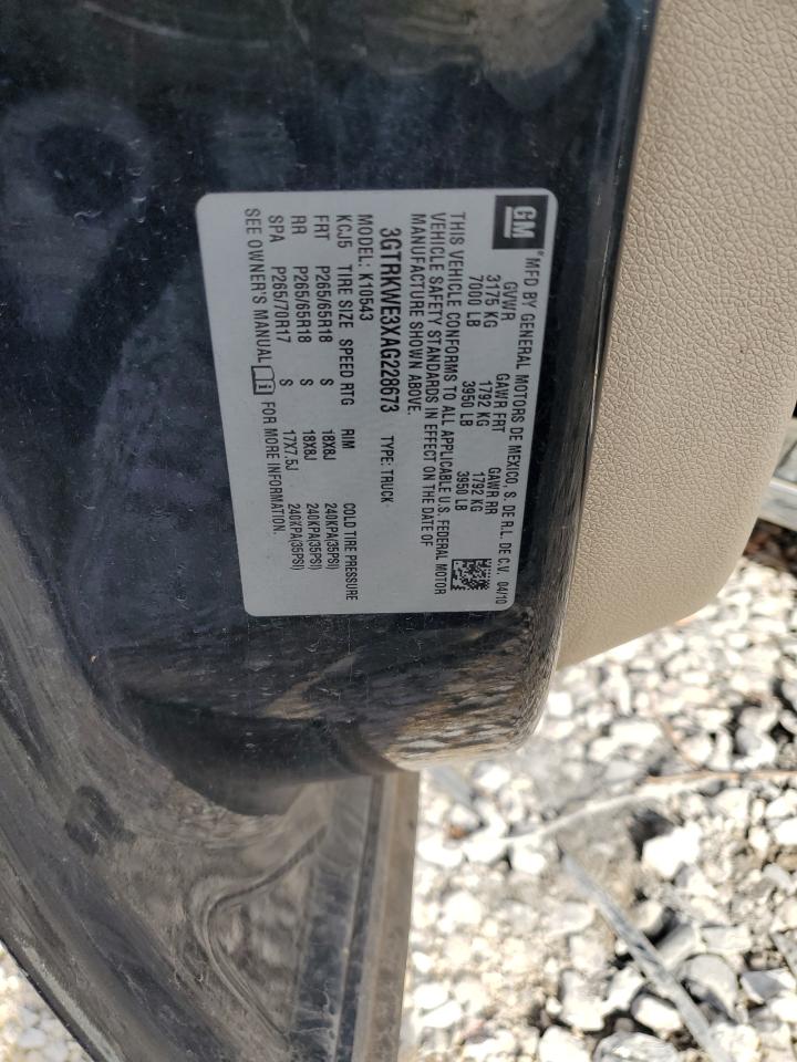 3GTRKWE3XAG228673 2010 GMC Sierra K1500 Slt