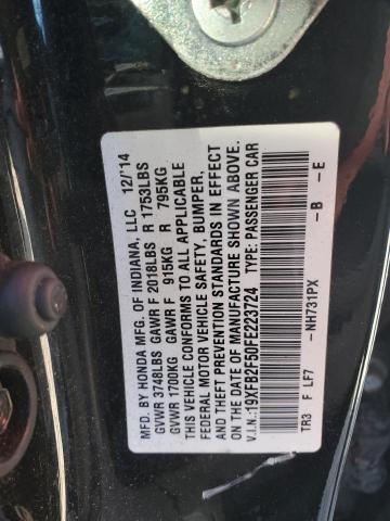 2015 HONDA CIVIC LX 19XFB2F50FE223724