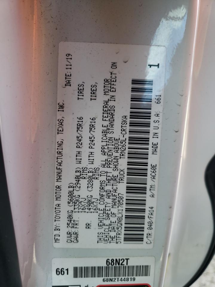 5TFRX5GN8LX170507 TOYOTA TACOMA 2020