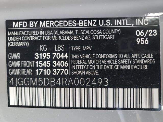 2024 MERCEDES-BENZ EQE SUV AM - 4JGGM5DB4RA002493