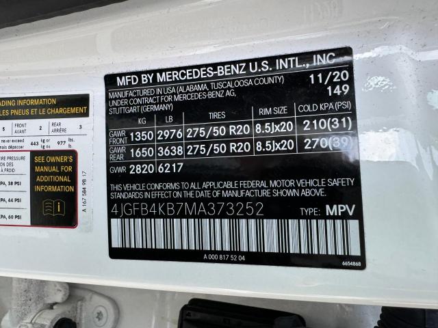 2021 MERCEDES-BENZ GLE 350 4M 4JGFB4KB7MA373252