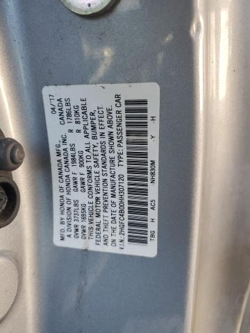 2017 HONDA CIVIC LX 2HGFC4B00HH307120