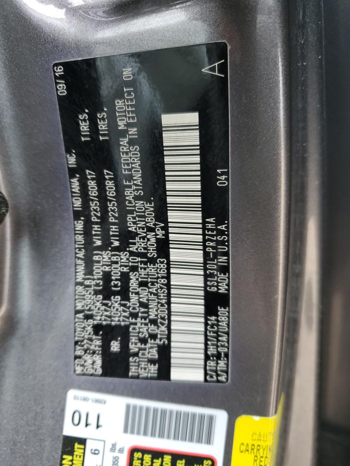 5TDKZ3DC4HS781683 TOYOTA All Models 2017