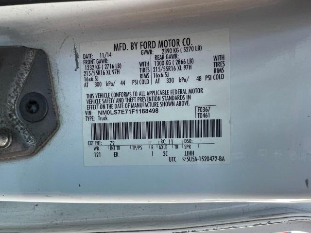 2015 Ford Transit Connect Xl VIN: NM0LS7E71F1188498 Lot: 42368364