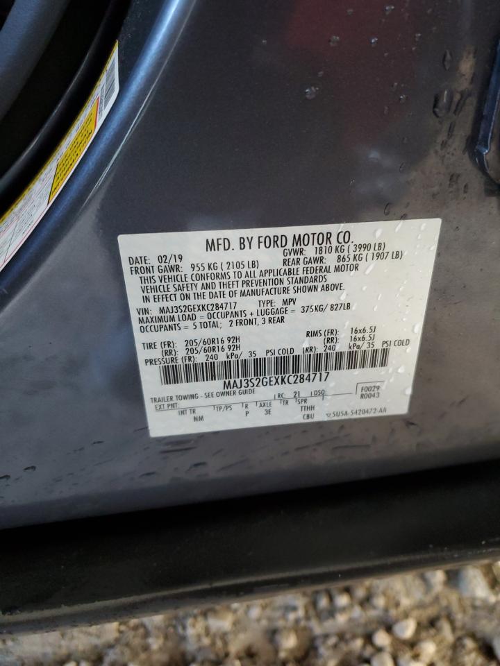 MAJ3S2GEXKC284717 FORD ECOSPORT 2019