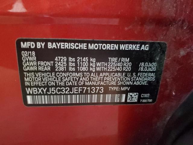 VIN WBXYJ5C32JEF71373 2018 BMW X2, Xdrive28I no.13