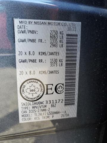 2022 INFINITI QX60 AUTOG - 5N1DL1HU6NC331172