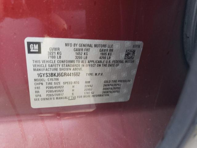 2016 CADILLAC ESCALADE L - 1GYS3BKJ6GR441682