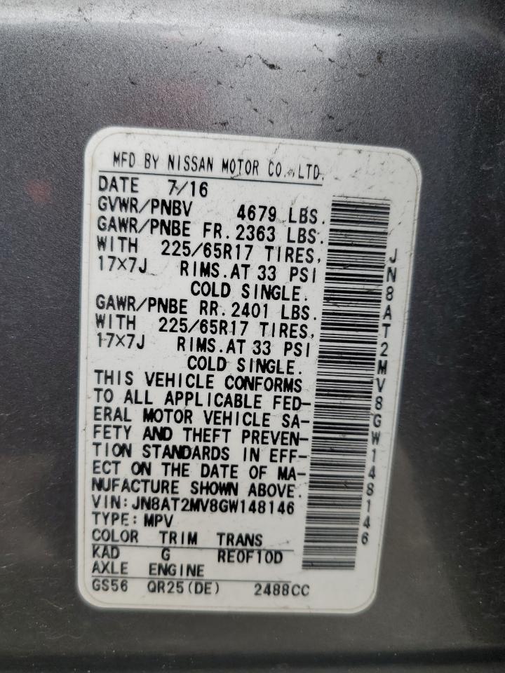 JN8AT2MV8GW148146 NISSAN All Models 2016
