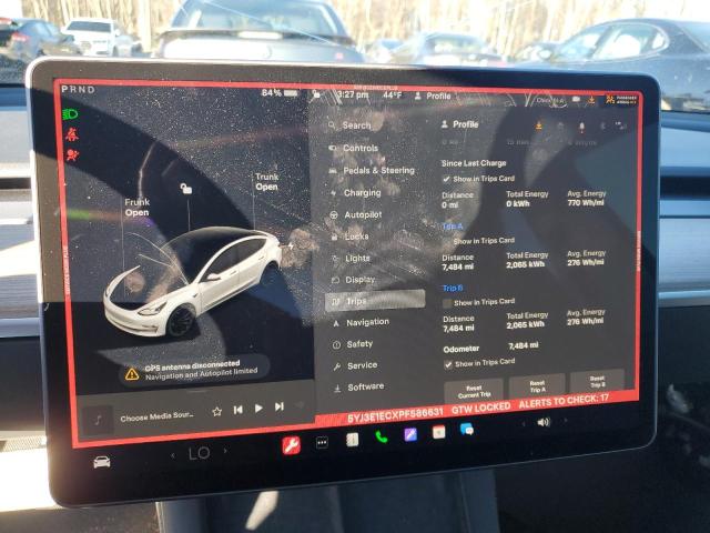 2023 TESLA MODEL 3 5YJ3E1ECXPF586631
