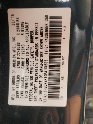 2015 HONDA ACCORD LX - 1HGCR2F30FA150596