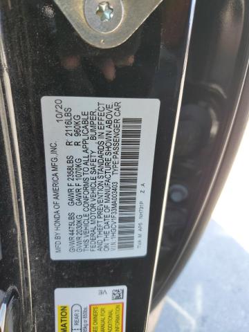 2021 HONDA ACCORD SPO 1HGCV1F33MA003403  46166484