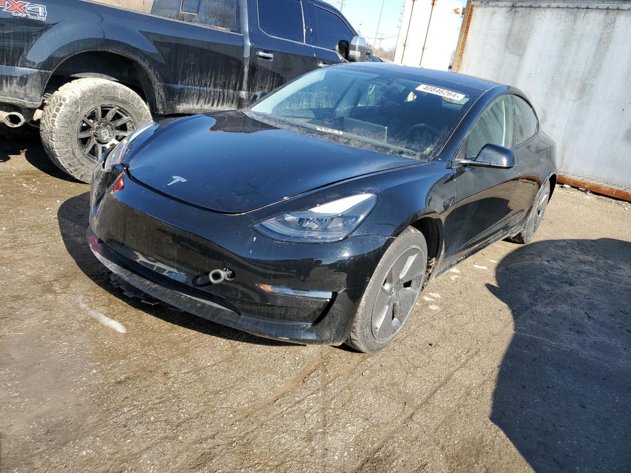 Lot #3262053129 2021 TESLA MODEL 3