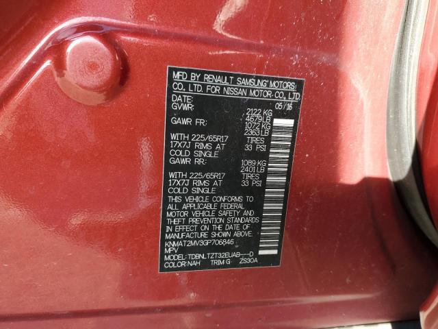 2016 NISSAN ROGUE S - KNMAT2MV3GP706846