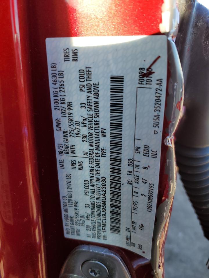 1FMCU9J95MUA23030 FORD ESCAPE 2021