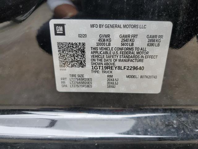 2020 GMC SIERRA K25 1GT19REY8LF229640