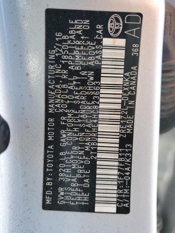 2017 Toyota Corolla L VIN: 2T1BURHE4HC823663 Lot: 43665134