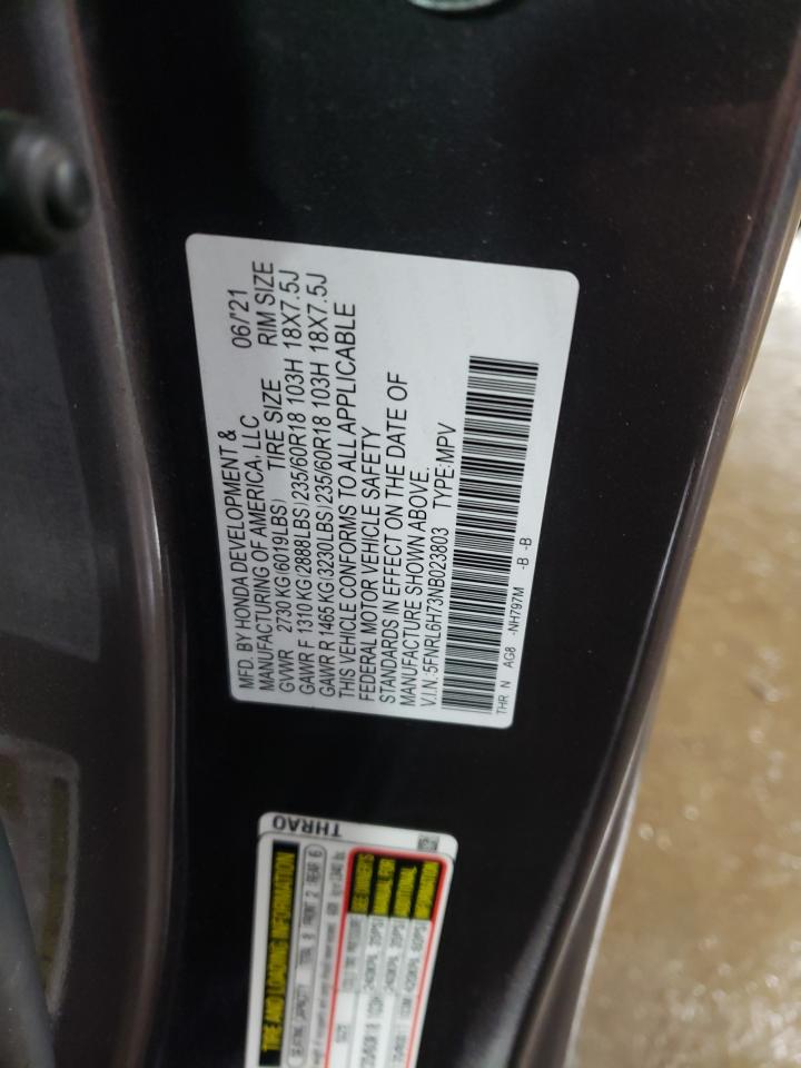 5FNRL6H73NB023803 HONDA All Models 2022
