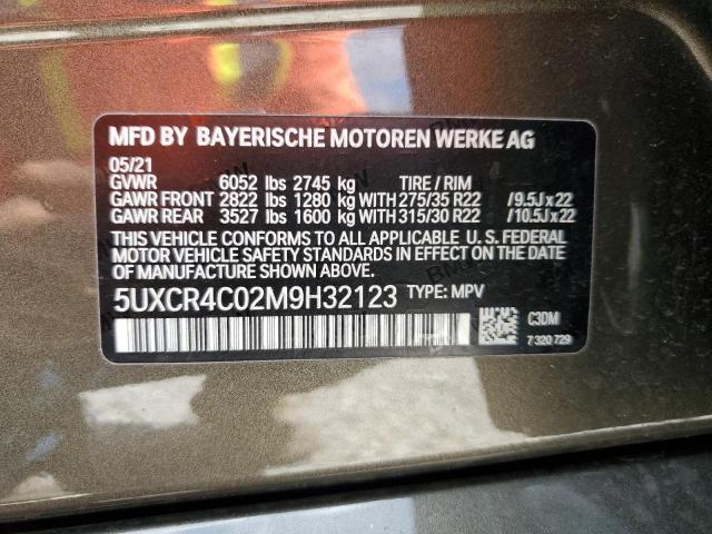 2021 BMW X5 SDRIVE - 5UXCR4C02M9H32123