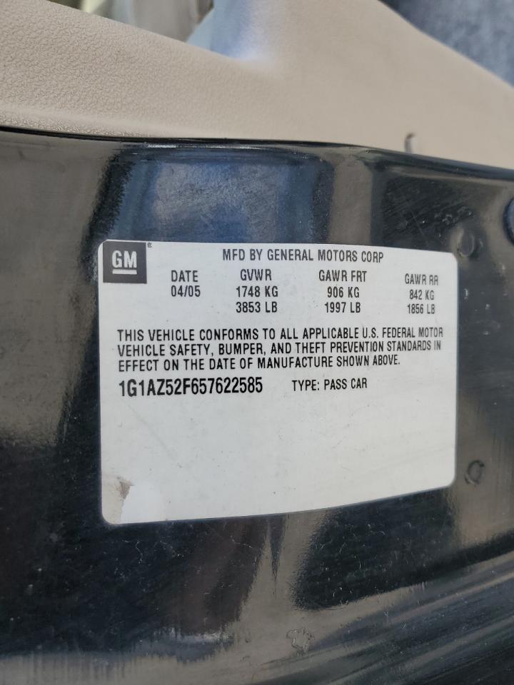 1g1az52f657622585 1G1AZ52F657622585 2005 Chevrolet Cobalt Lt
