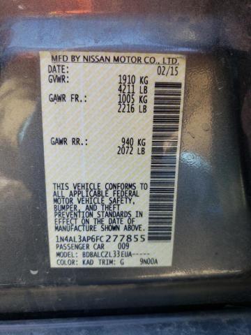 2015 NISSAN ALTIMA 2.5 1N4AL3AP6FC277855