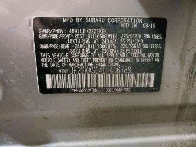 2020 SUBARU FORESTER L - JF2SKASC4LH406788