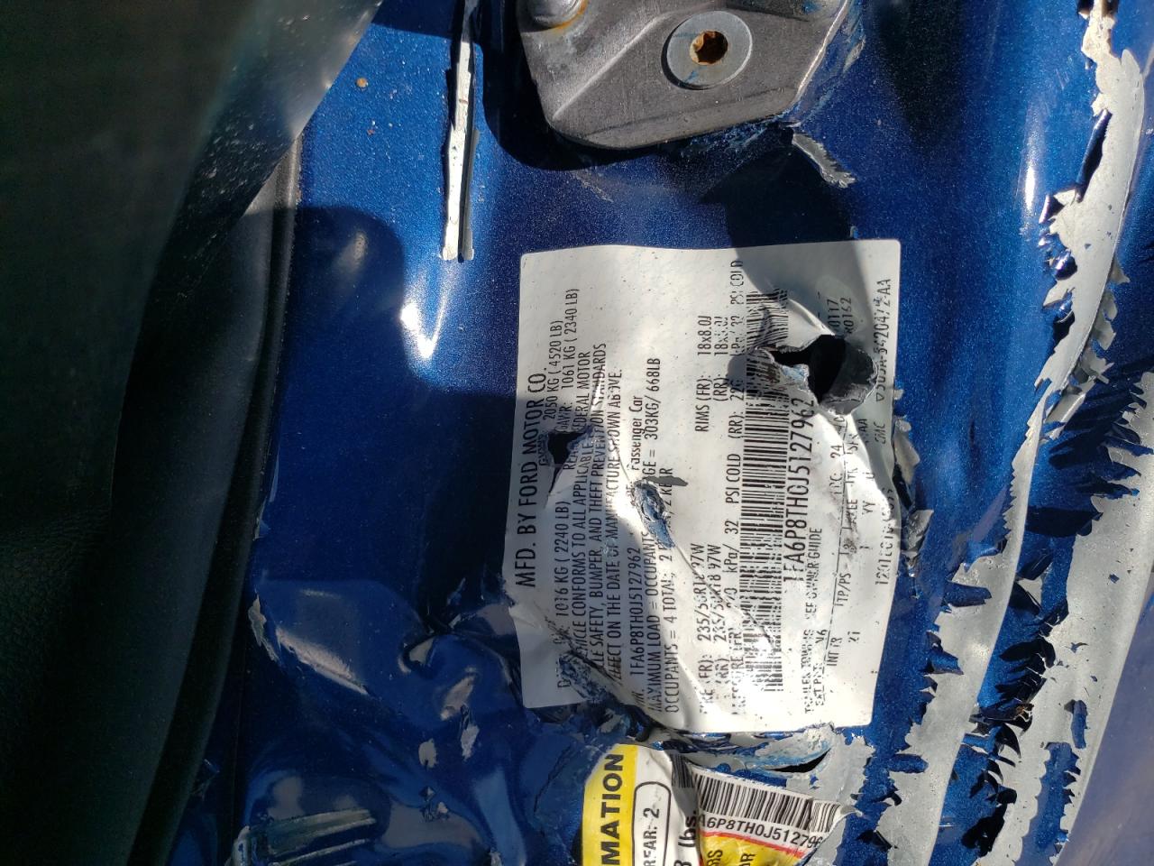 1FA6P8TH0J5127962 FORD ALL Models 2018