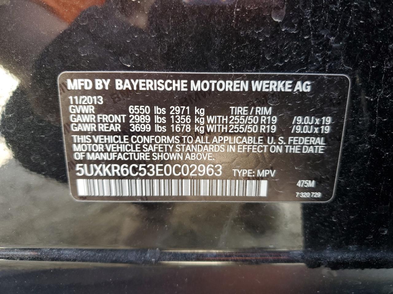 5uxkr6c53e0c02963 5UXKR6C53E0C02963 2014 BMW X5 xDrive50I