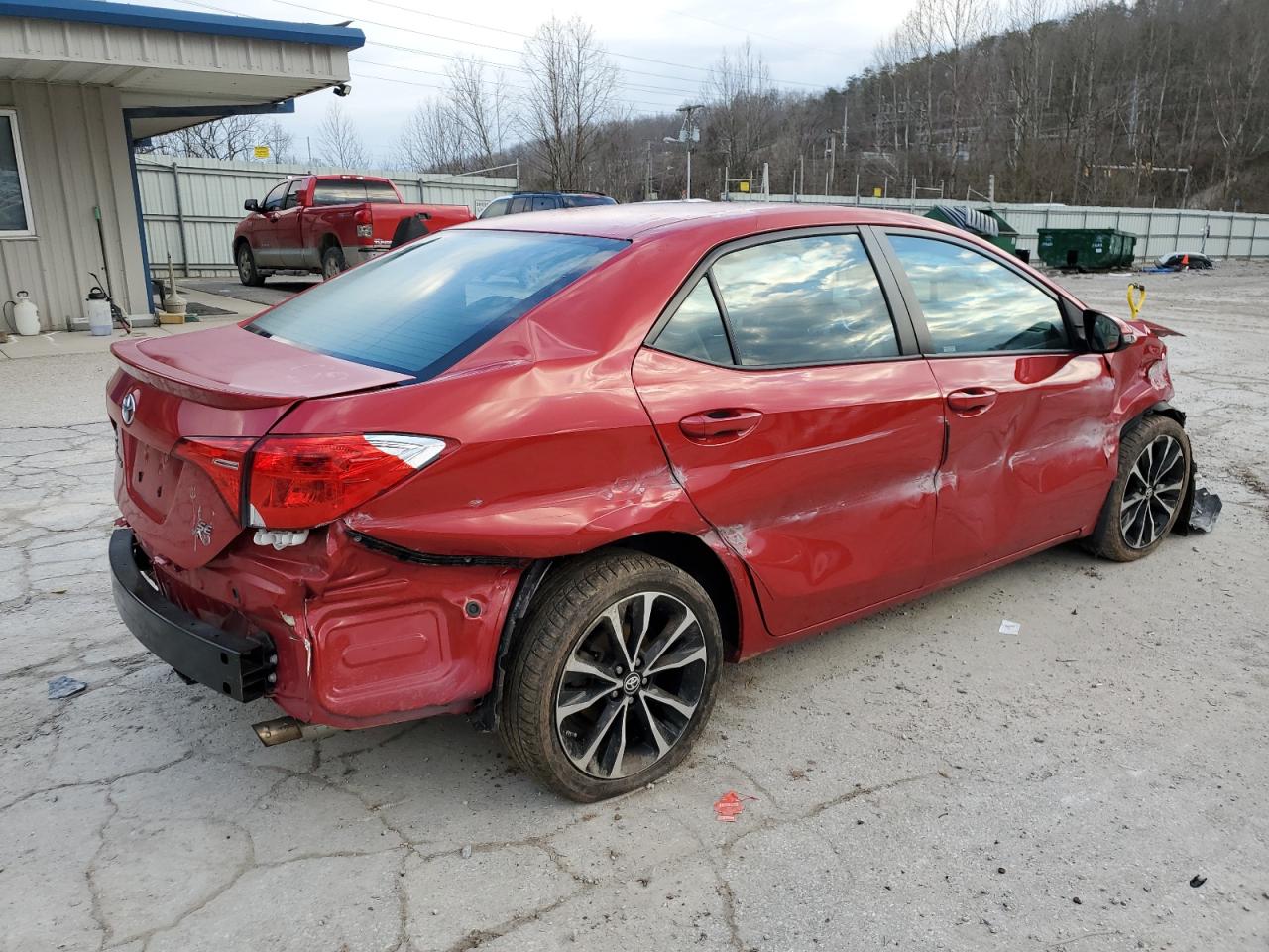 TOYOTA COROLLA L 2019 red  gas 2T1BURHE9KC196269 photo #4