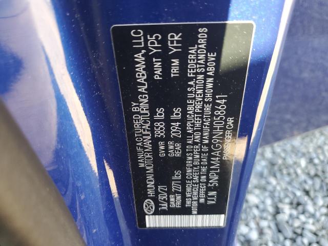 2022 HYUNDAI ELANTRA SE 5NPLM4AG9NH058641