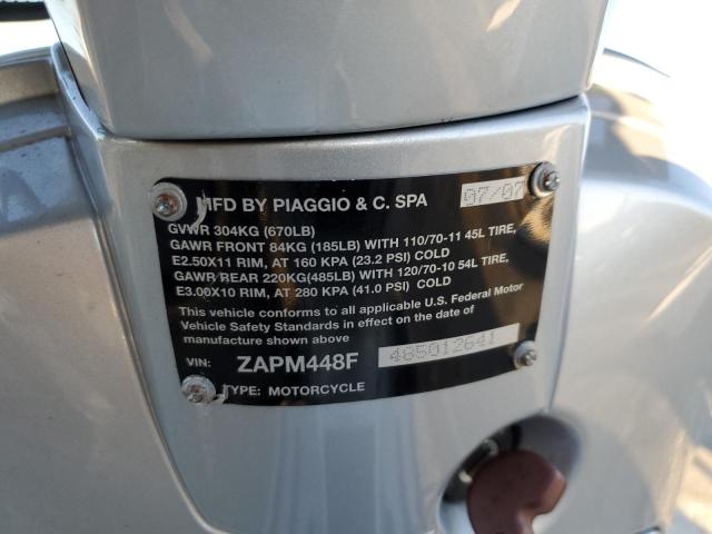 2008 VESPA LX 150 ZAPM448F485012641