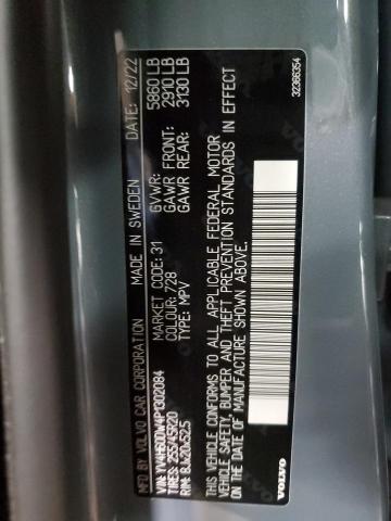 2023 VOLVO XC60 PLUS YV4H60DW4P1302084
