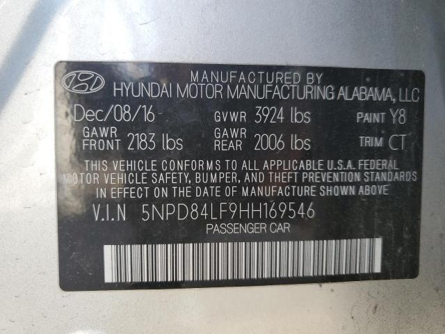 2017 HYUNDAI ELANTRA SE - 5NPD84LF9HH169546