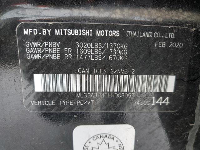 2020 Mitsubishi Mirage Es VIN: ML32A3HJ5LH008057 Lot: 42613604