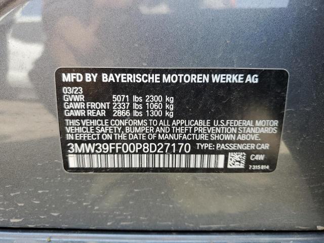 3MW39FF00P8D27170 BMW 3 Series 330E 12