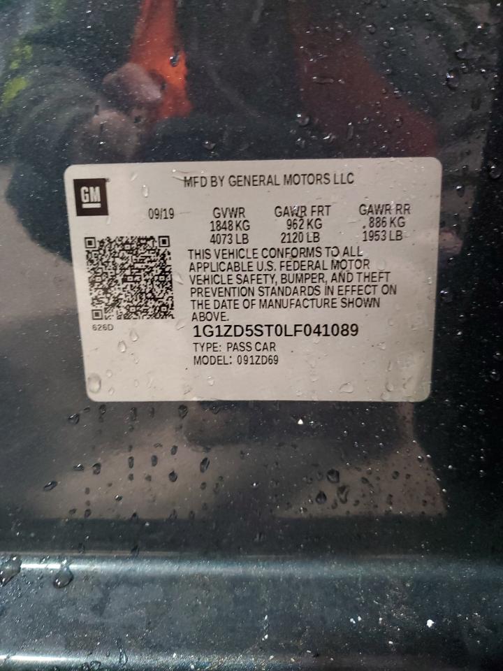 1G1ZD5ST0LF041089 CHEVROLET MALIBU 2020