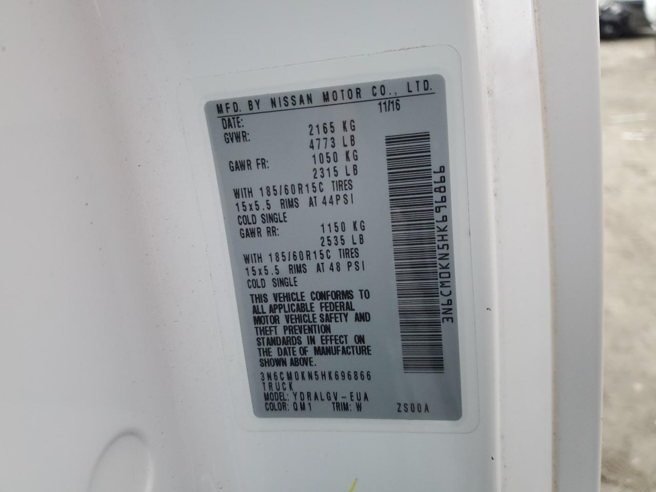 3N6CM0KN5HK696866 NISSAN NV 2017