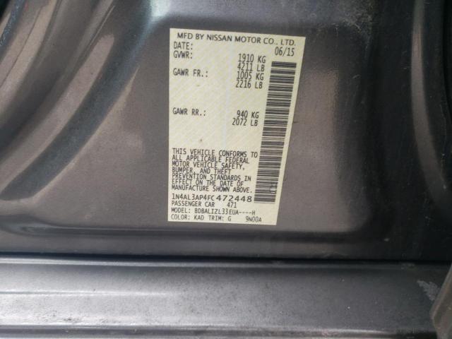 2015 NISSAN ALTIMA 2.5 - 1N4AL3AP4FC472448