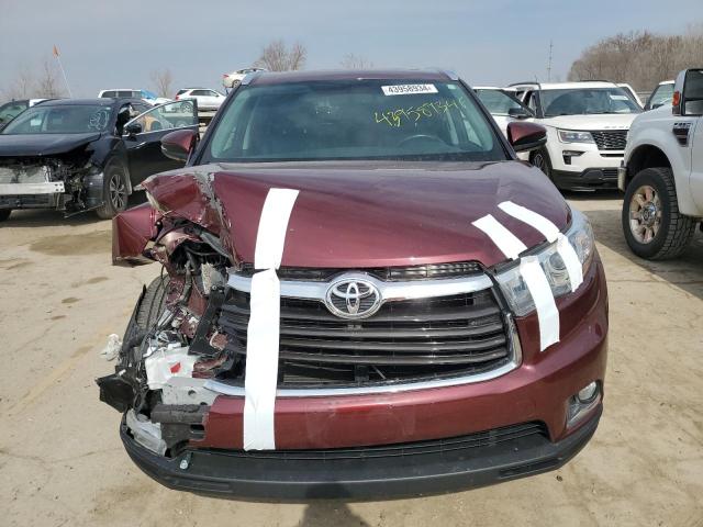 VIN 5TDDKRFH3ES019644 2014 Toyota Highlander, Limited no.5