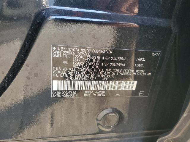 2017 Toyota Rav4 Hv Limited VIN: JTMDJREV6HD107307 Lot: 44656174
