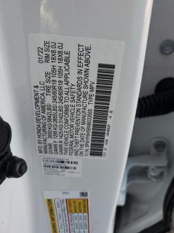 2022 Honda Pilot Exl VIN: 5FNYF6H56NB033565 Lot: 44666164