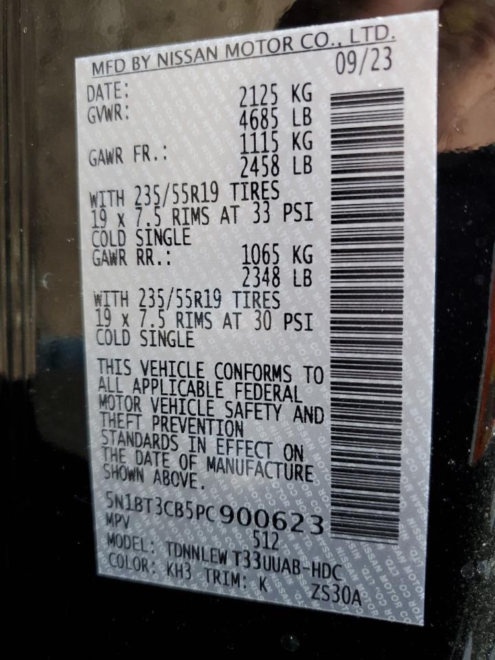 5N1BT3CB5PC900623 NISSAN ROGUE 2023
