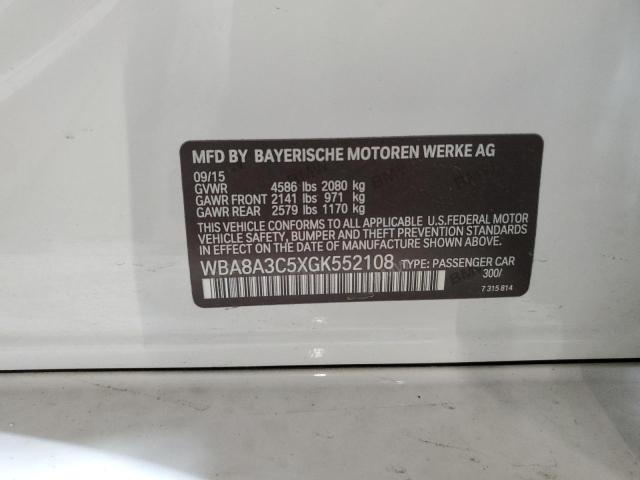 2016 BMW 320 XI WBA8A3C5XGK552108